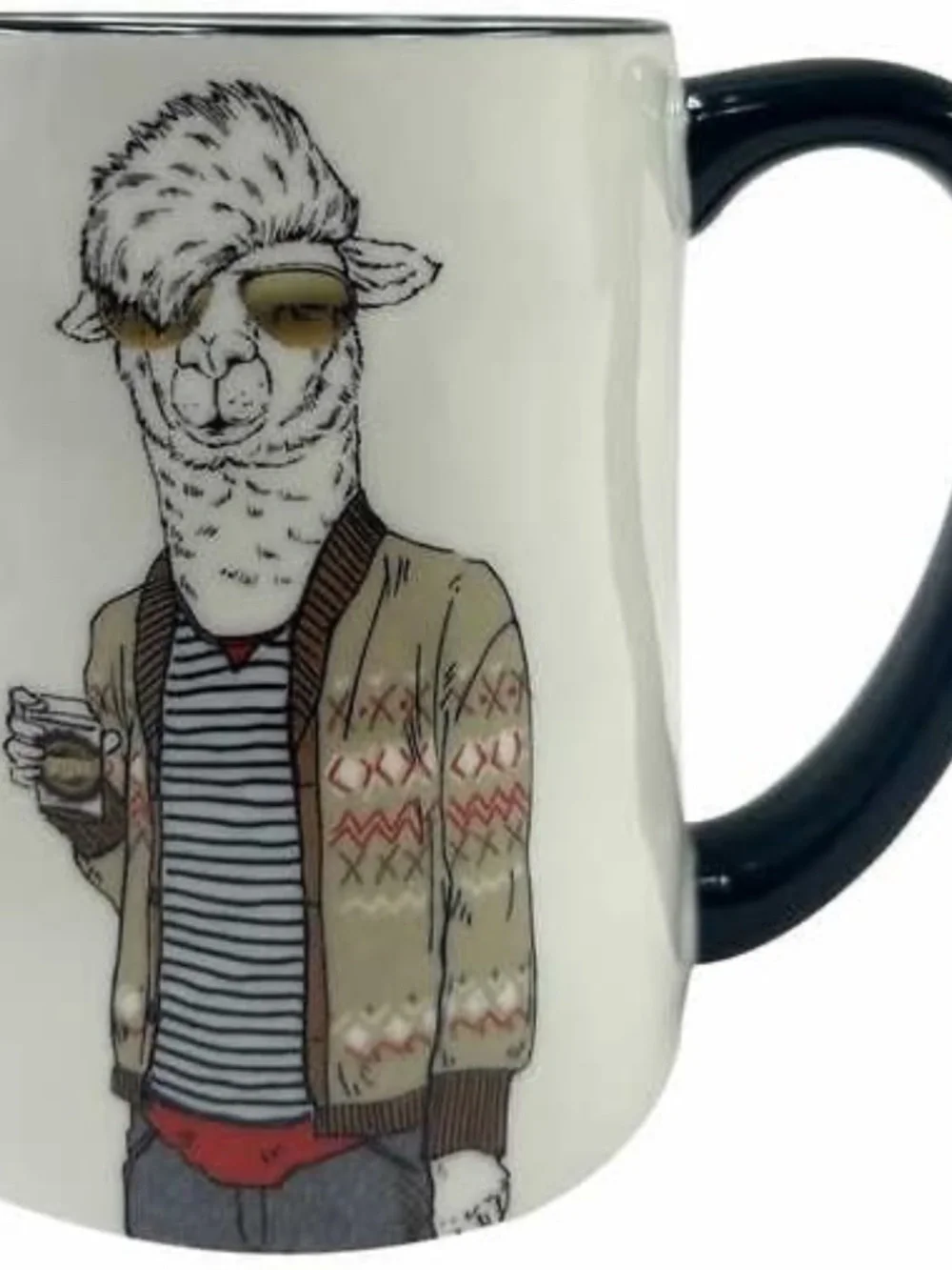 NIB Hipster Animal Mug Set of Six Animal Character Signature Housewares - Picture 7 of 8